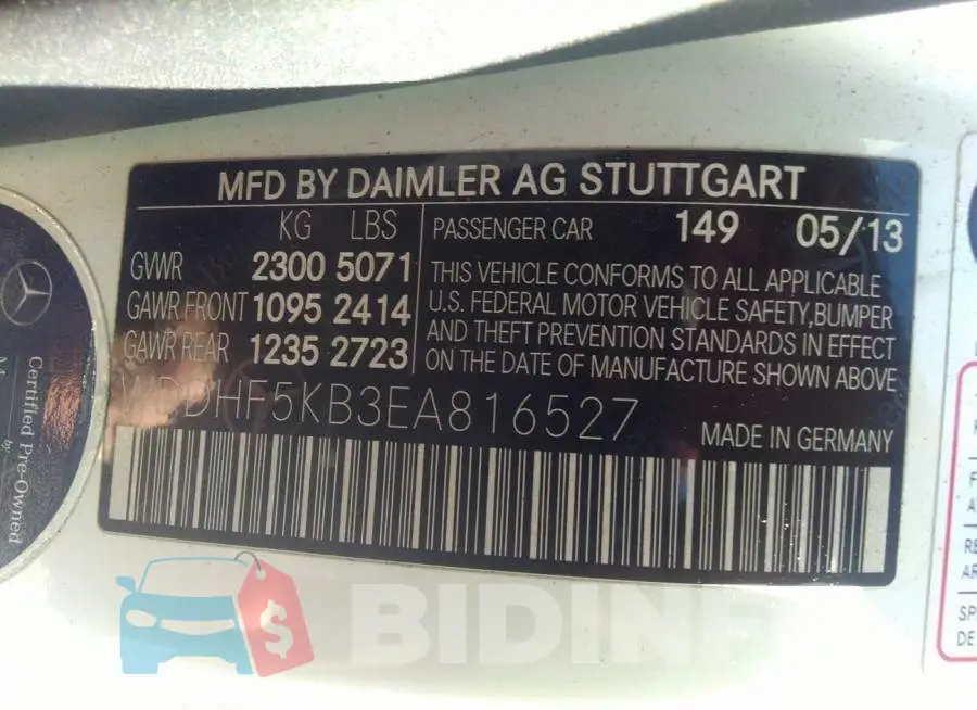 WDDHF5KB3EA816527 Photo# 9