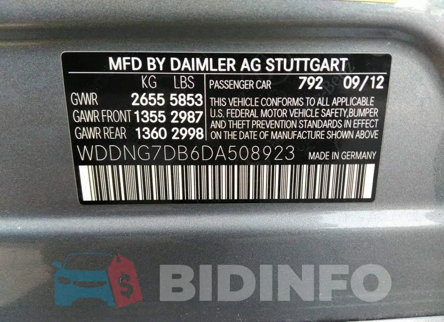 WDDNG7DB6DA508923 Photo# 9