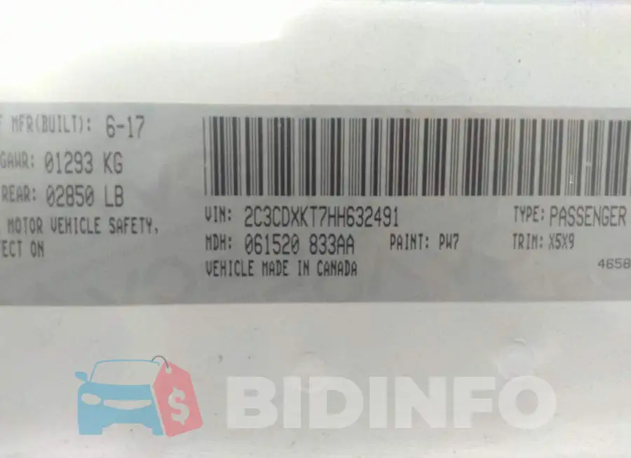 2C3CDXKT7HH632491 Photo# 9
