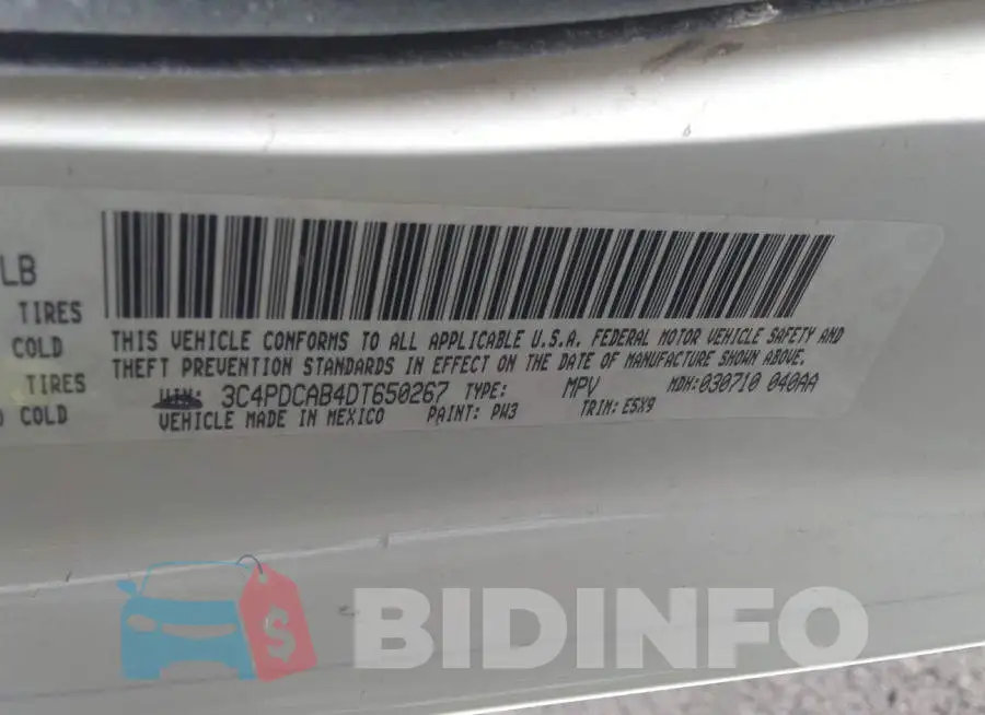 3C4PDCAB4DT650267 Photo# 9