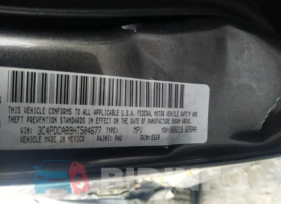 3C4PDCAB9HT504677 Photo# 9