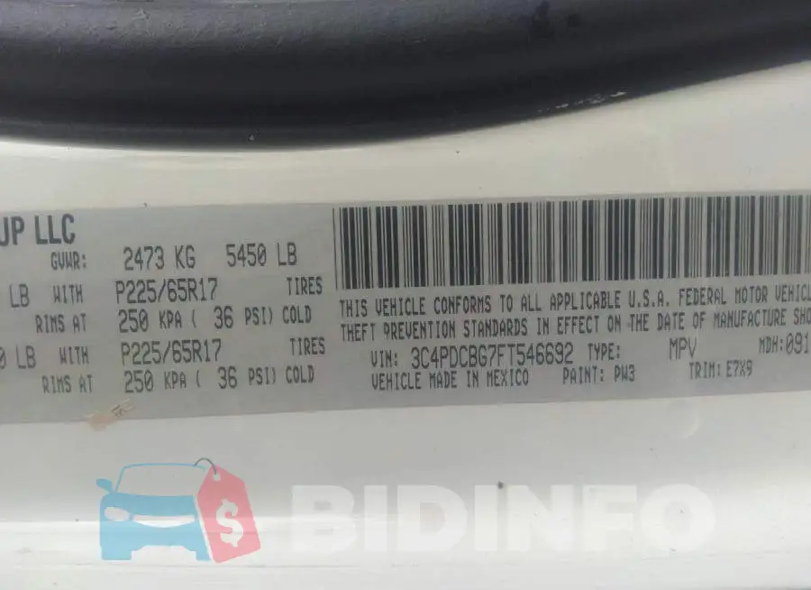3C4PDCBG7FT546692 Photo# 9
