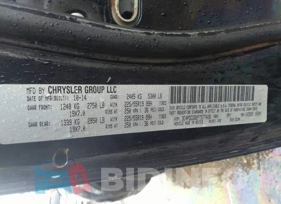 3C4PDCGB2FT577426 Photo# 9