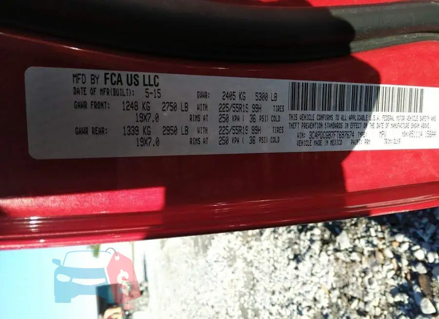 3C4PDCGB7FT697674 Photo# 9