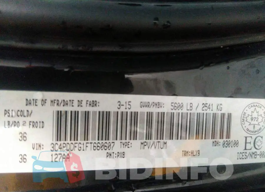 3C4PDDFG1FT660607 Photo# 9