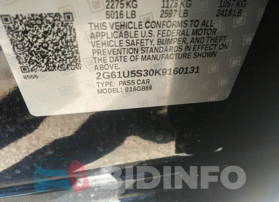 2G61U5S30K9160131 Photo# 9