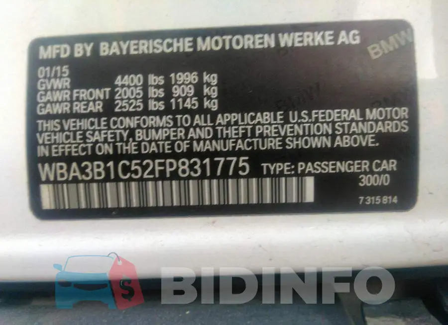 WBA3B1C52FP831775 Photo# 9