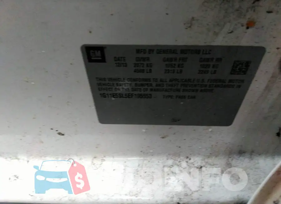 1G11E5SL5EF195553 Photo# 9