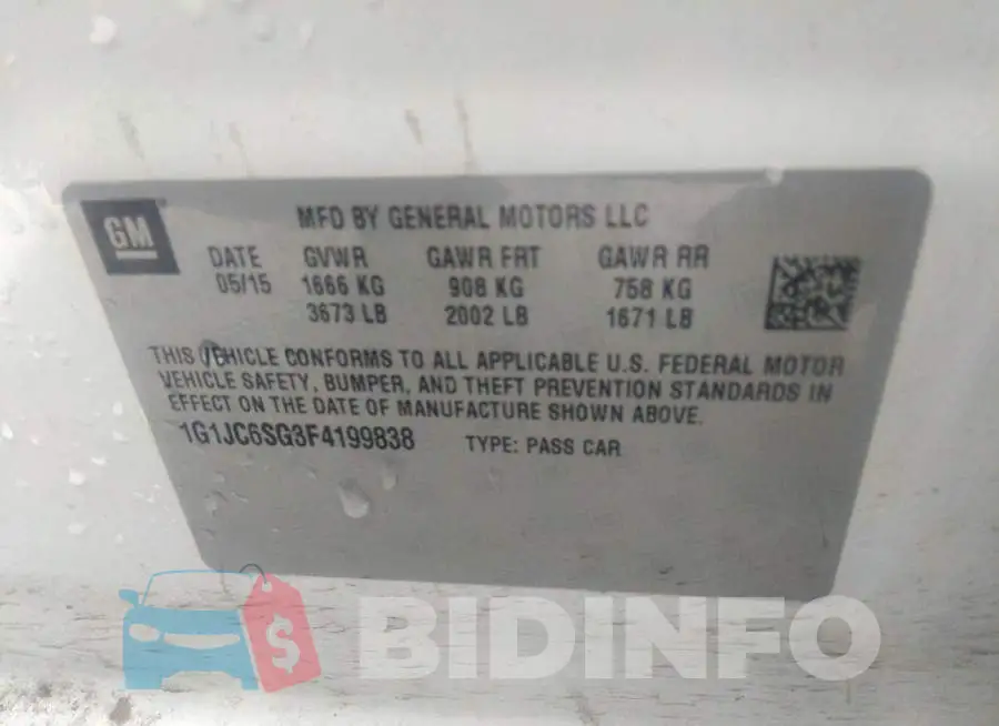 1G1JC6SG3F4199838 Photo# 9