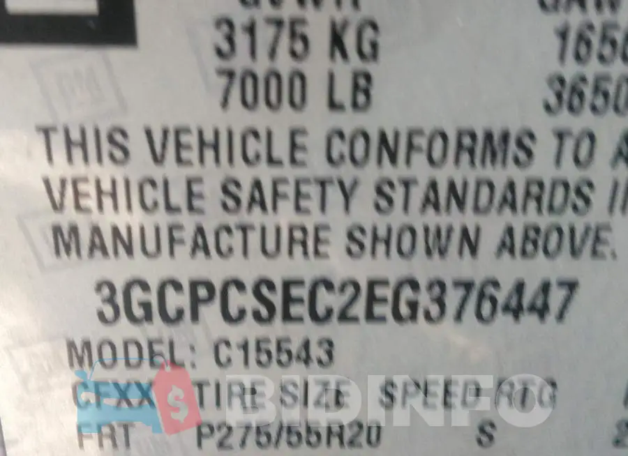 3GCPCSEC2EG376447 Photo# 9