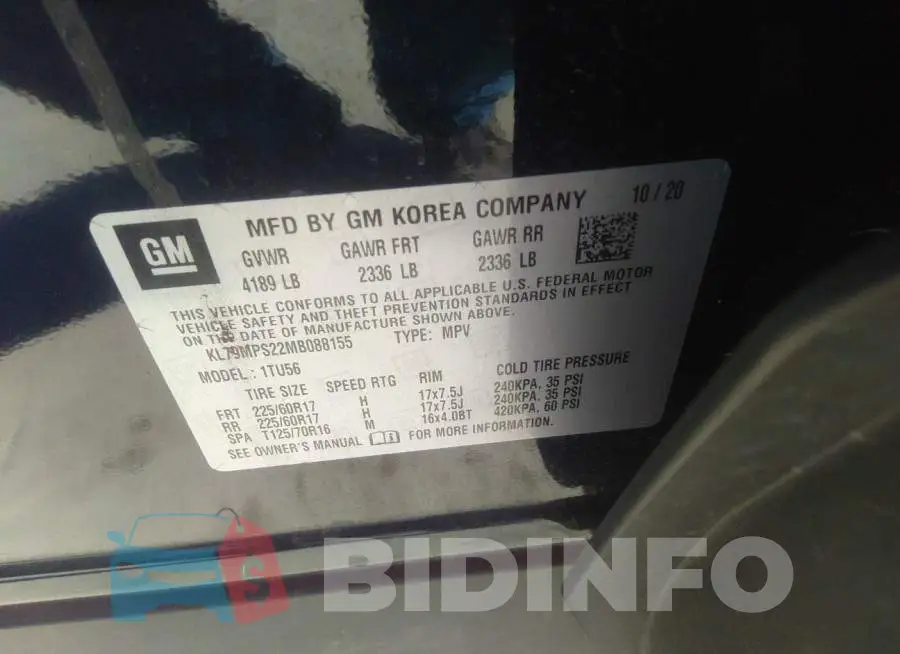 KL79MPS22MB088155 Photo# 9