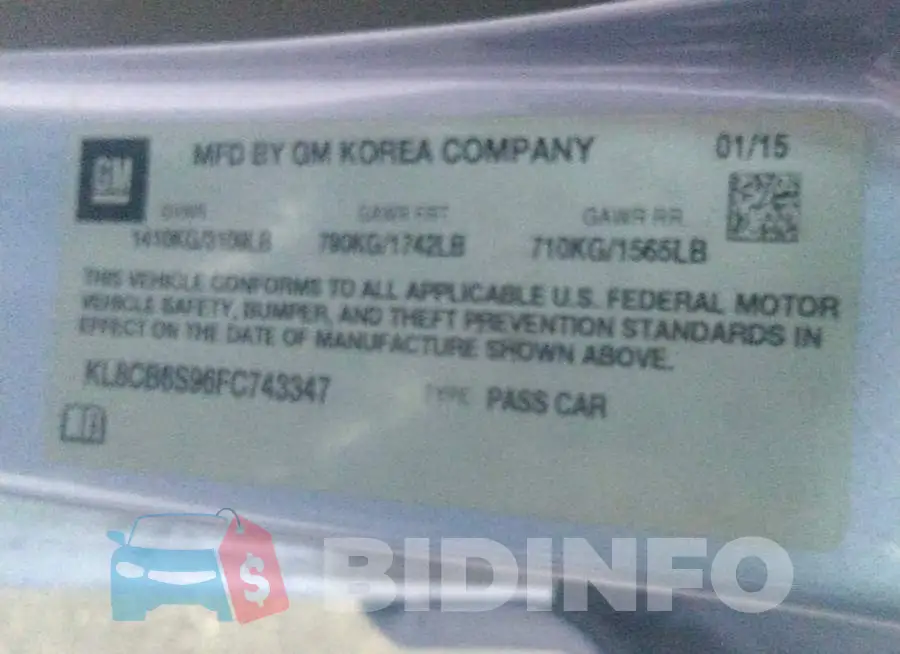KL8CB6S96FC743347 Photo# 9