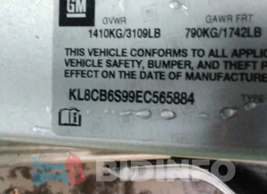 KL8CB6S99EC565884 Photo# 9