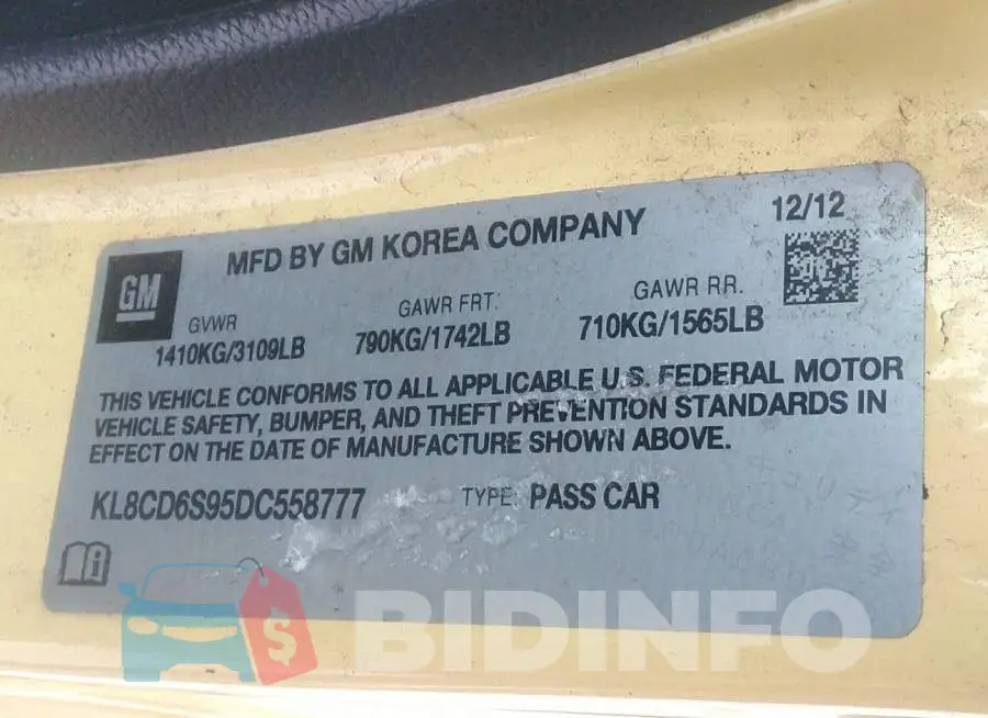 KL8CD6S95DC558777 Photo# 9