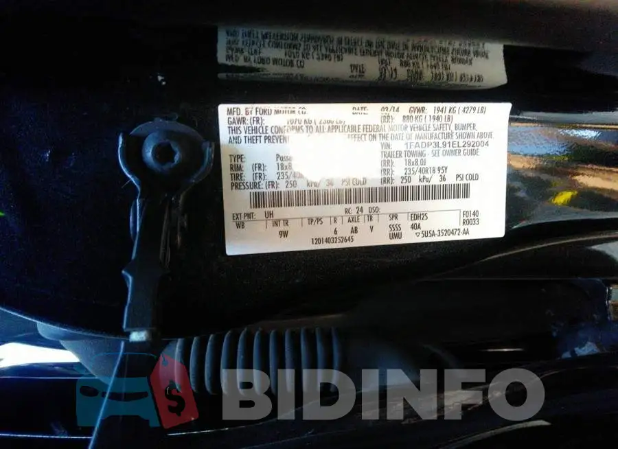 1FADP3L91EL292004 Photo# 9
