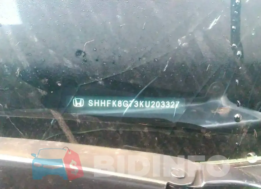 SHHFK8G73KU203327 Photo# 9