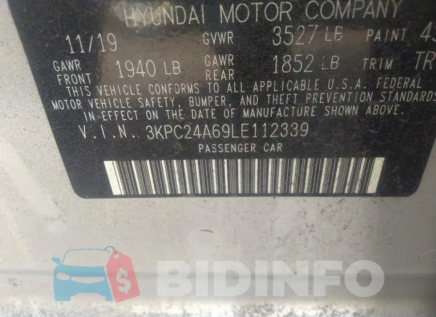 3KPC24A69LE112339 Photo# 9