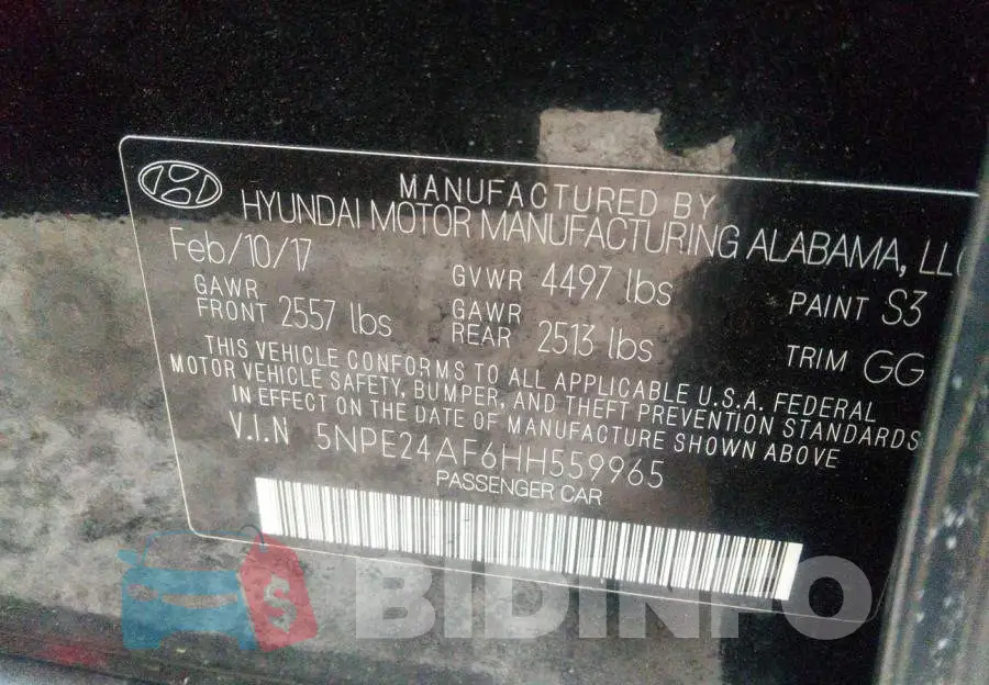 5NPE24AF6HH559965 Photo# 6