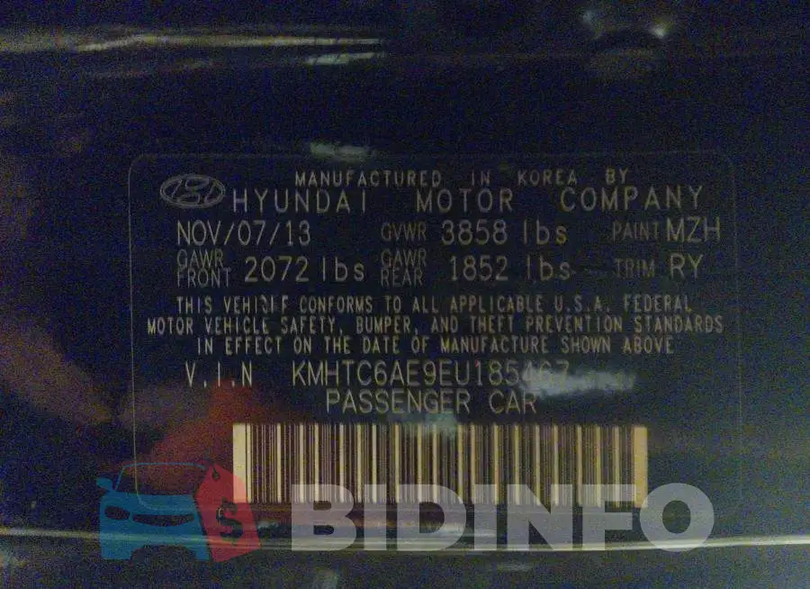 KMHTC6AE9EU185467 Photo# 9