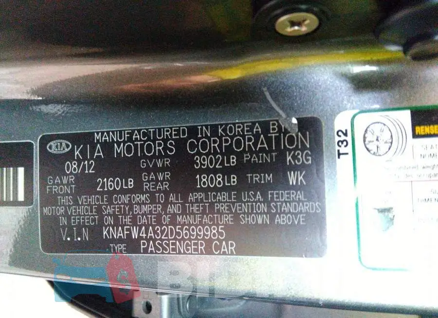 KNAFW4A32D5699985 Photo# 9