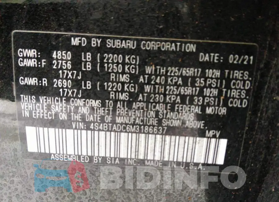 4S4BTADC6M3186637 Photo# 9