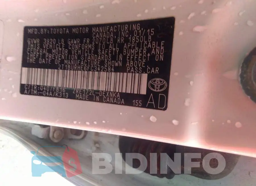 2T1BURHE6FC342584 Photo# 9