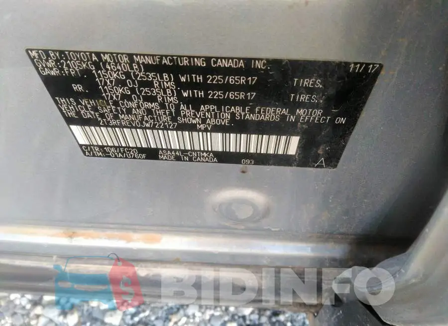 2T3RFREV0JW722127 Photo# 9