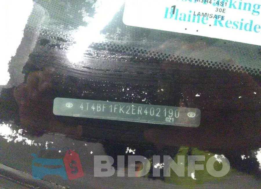 4T4BF1FK2ER402190 Photo# 9