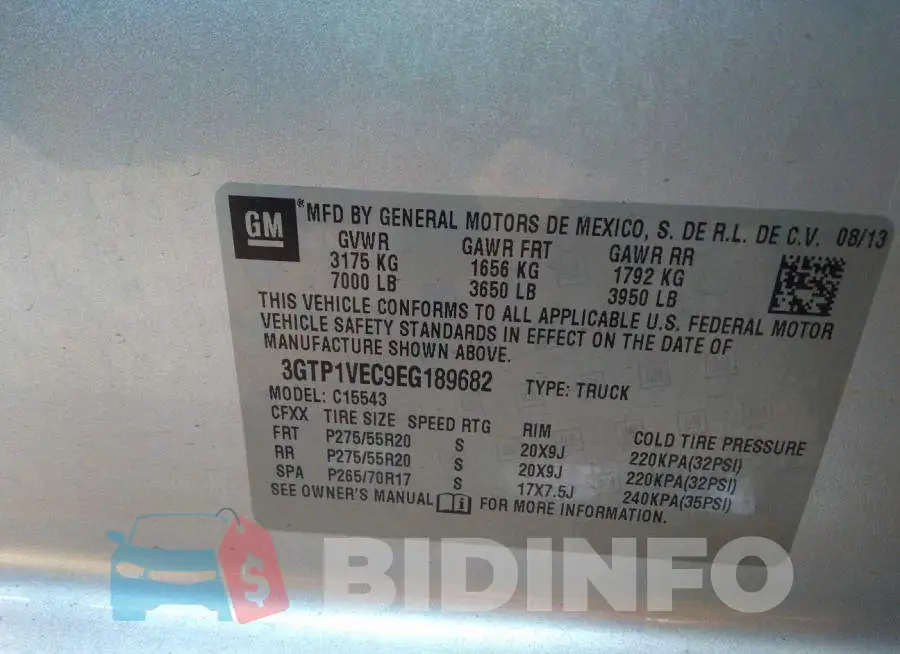 3GTP1VEC9EG189682 Photo# 9