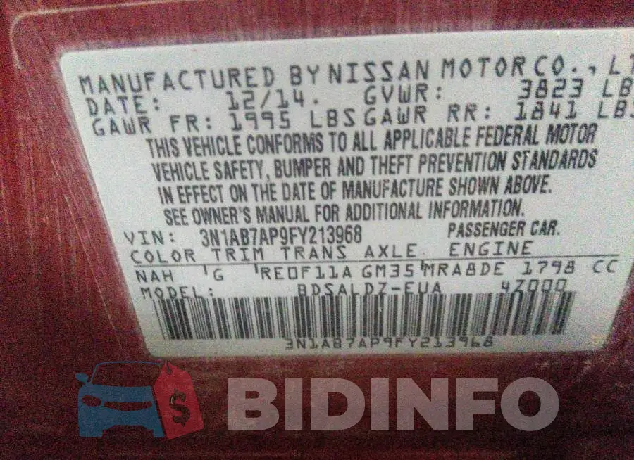 3N1AB7AP9FY213968 Photo# 9