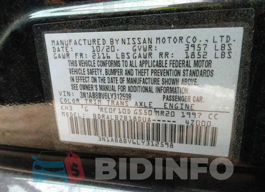 3N1AB8BV6LY312598 Photo# 9