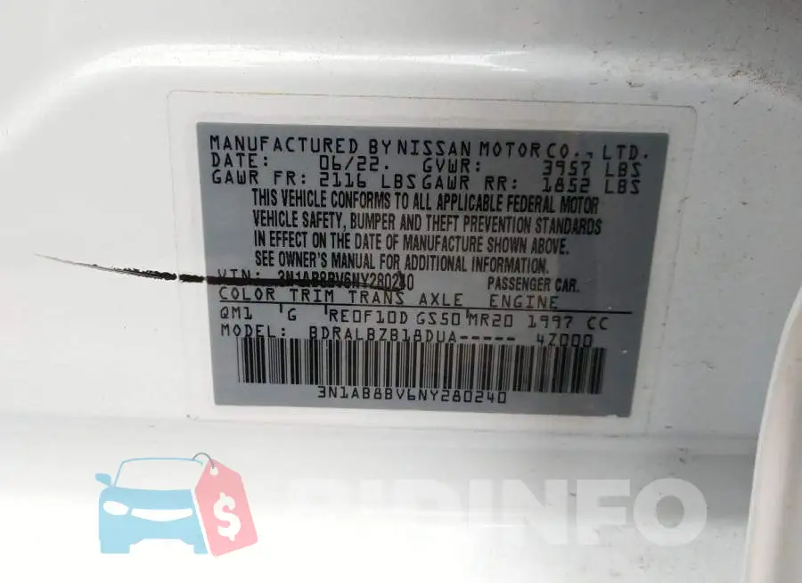 3N1AB8BV6NY280240 Photo# 9