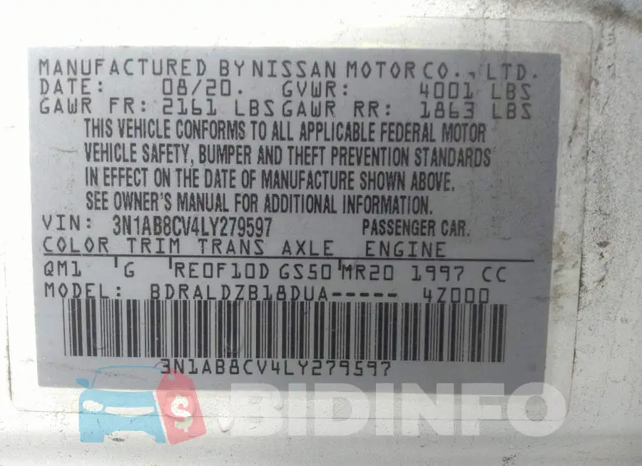 3N1AB8CV4LY279597 Photo# 9
