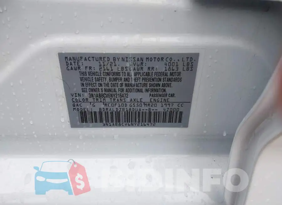 3N1AB8CV6NY216472 Photo# 9