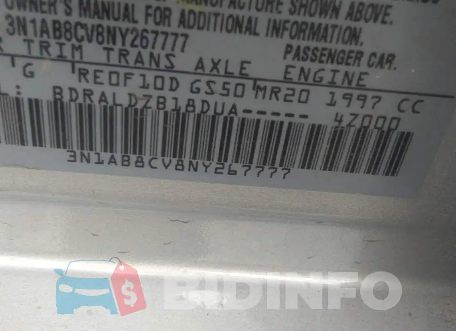 3N1AB8CV8NY267777 Photo# 9