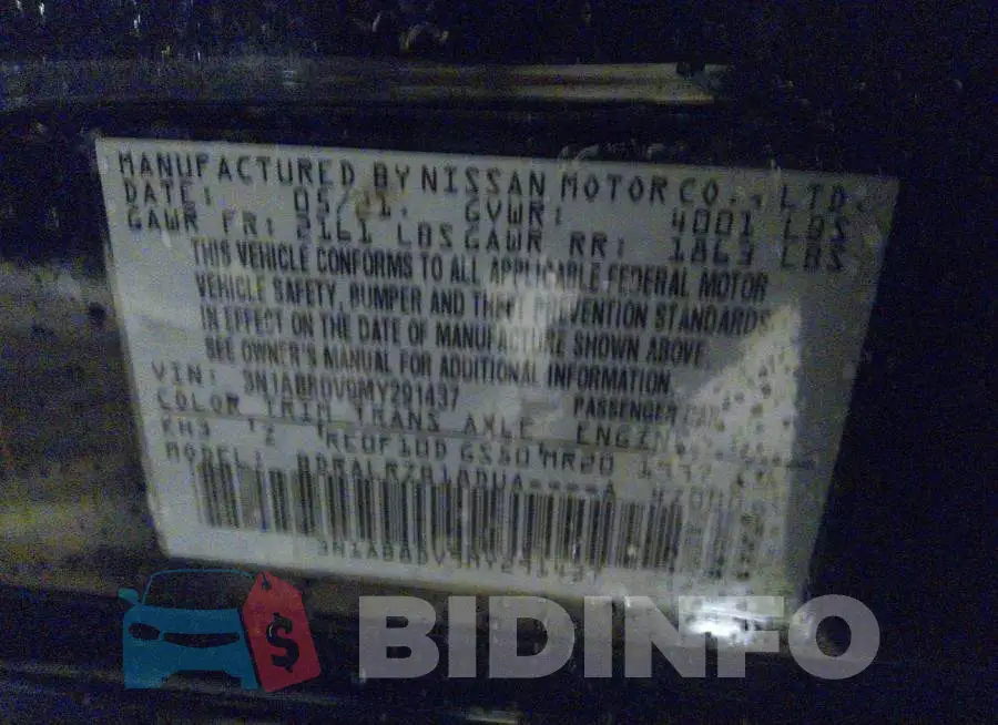 3N1AB8DV9MY291437 Photo# 9