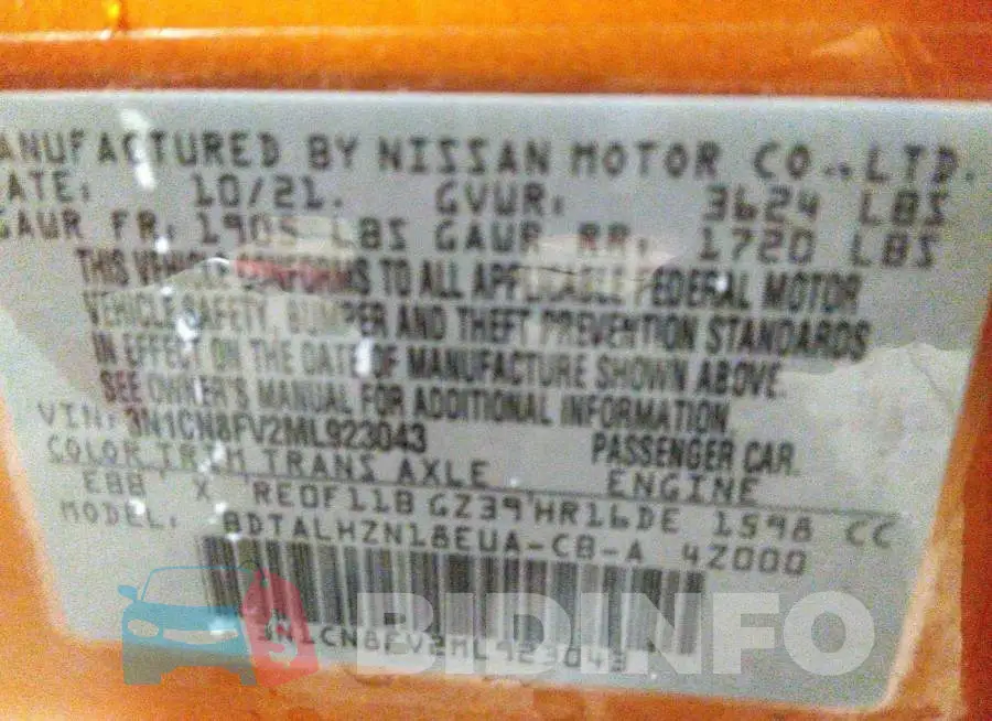3N1CN8FV2ML923043 Photo# 9
