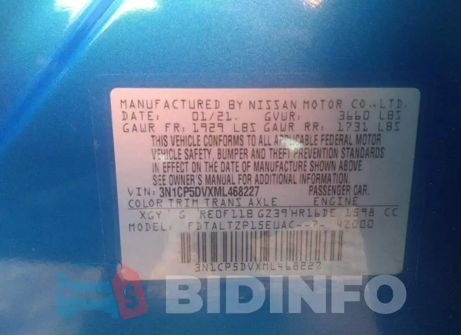 3N1CP5DVXML468227 Photo# 9