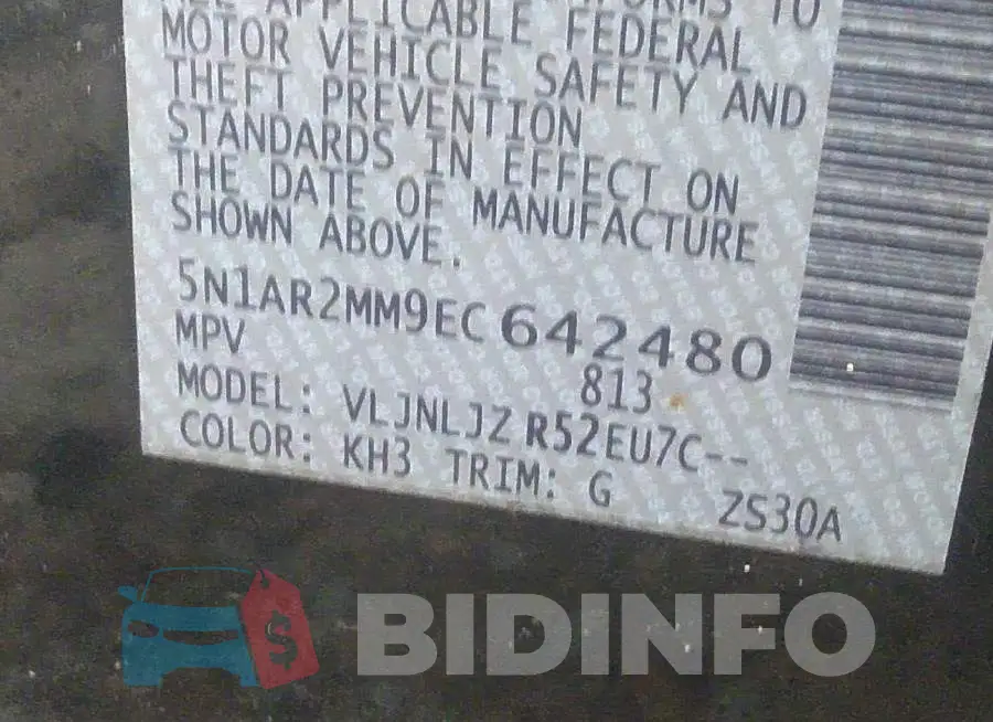 5N1AR2MM9EC642480 Photo# 9