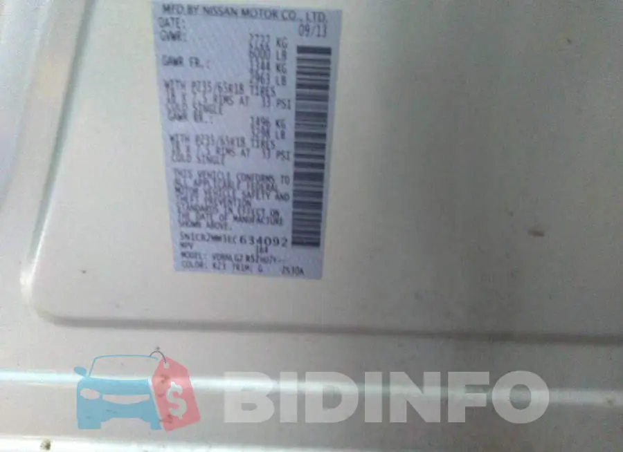 5N1CR2MM3EC634092 Photo# 9