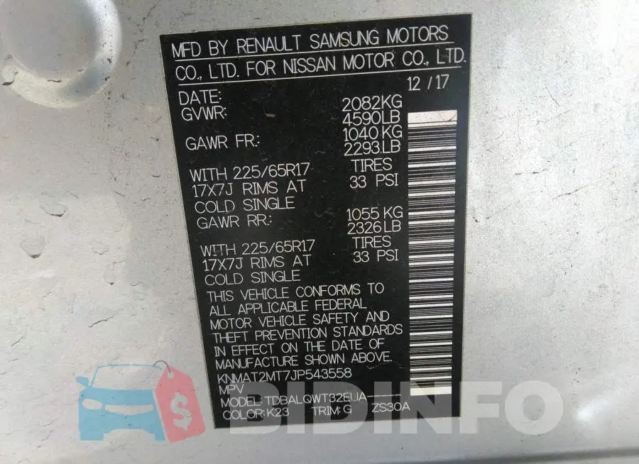 KNMAT2MT7JP543558 Photo# 9