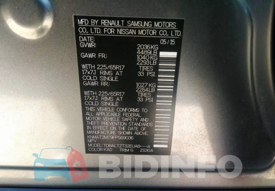 KNMAT2MT9FP569036 Photo# 7