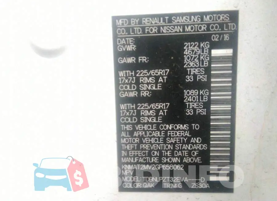 KNMAT2MV2GP658062 Photo# 9