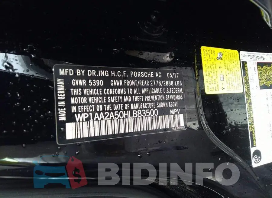 WP1AA2A50HLB83500 Photo# 9