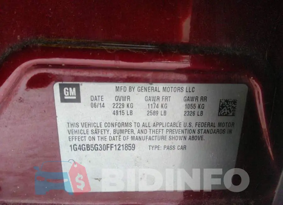 1G4GB5G30FF121859 Photo# 9