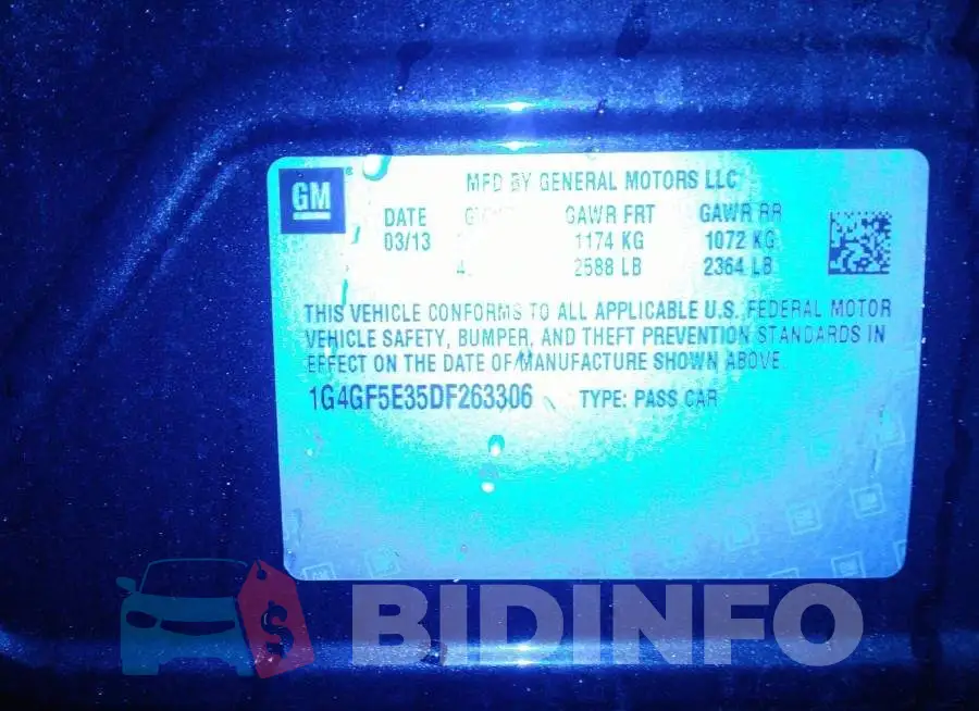 1G4GF5E35DF263306 Photo# 9