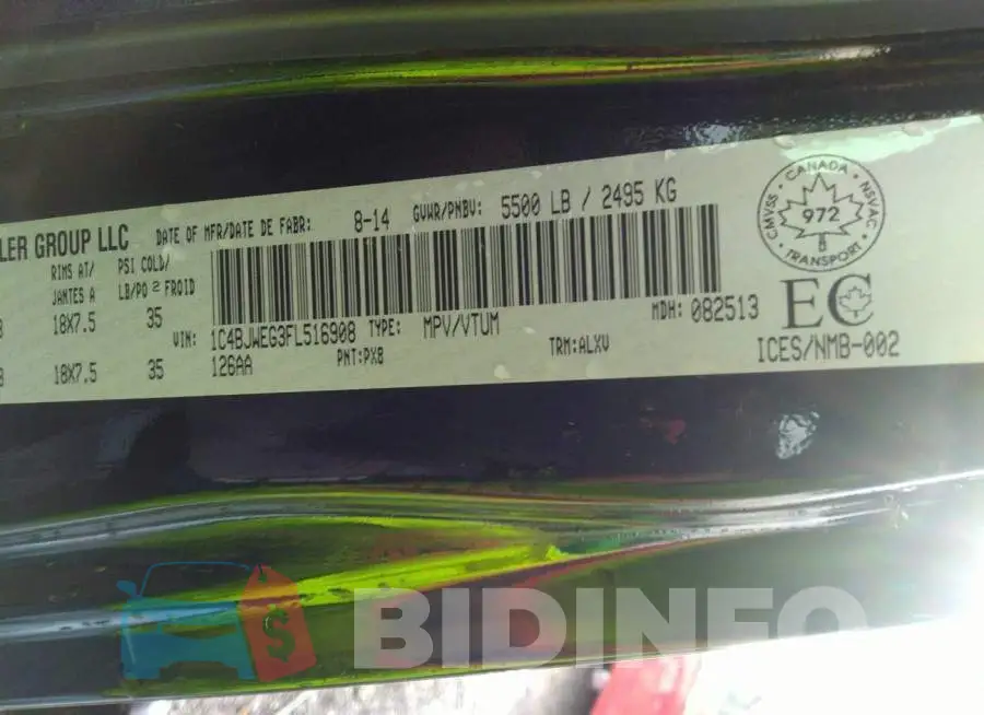 1C4BJWEG3FL516908 Photo# 9