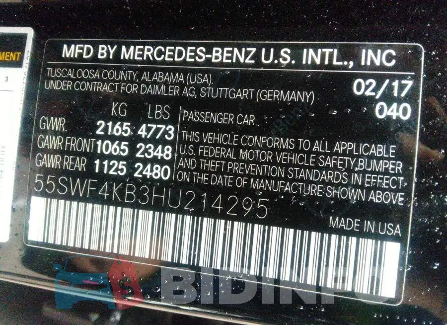 55SWF4KB3HU214295 Photo# 9