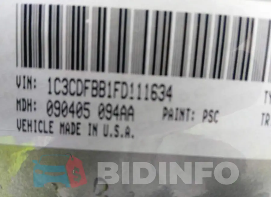 1C3CDFBB1FD111634 Photo# 9