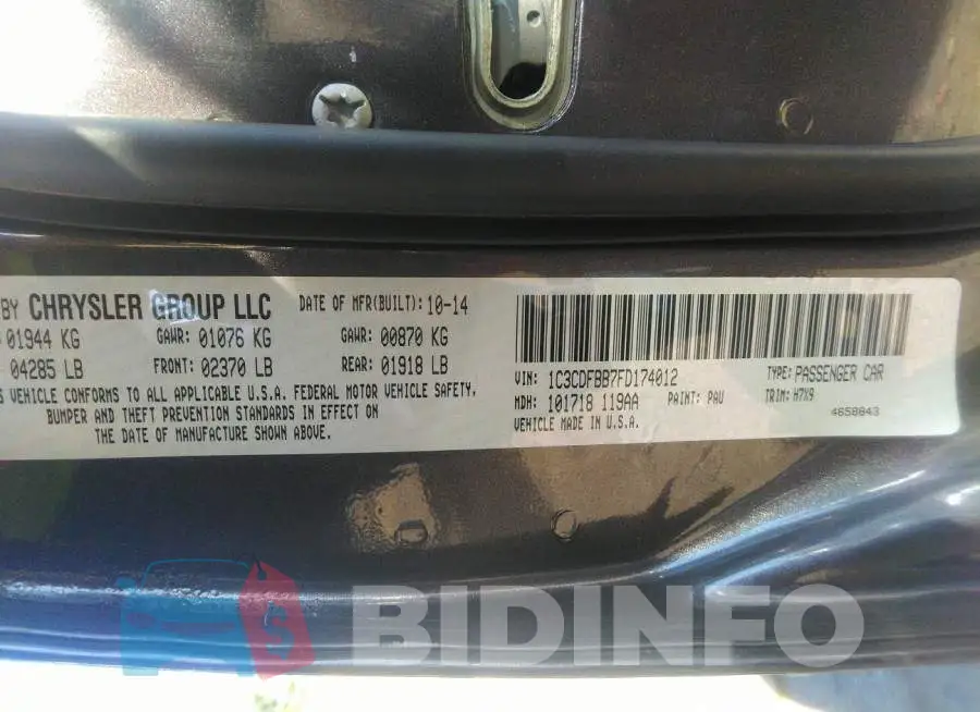 1C3CDFBB7FD174012 Photo# 9